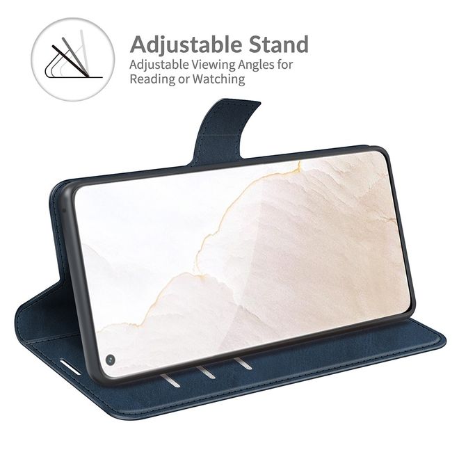 Realme GT Explorer Master Handy Hülle - Classic II Leder Bookcover Series - blau