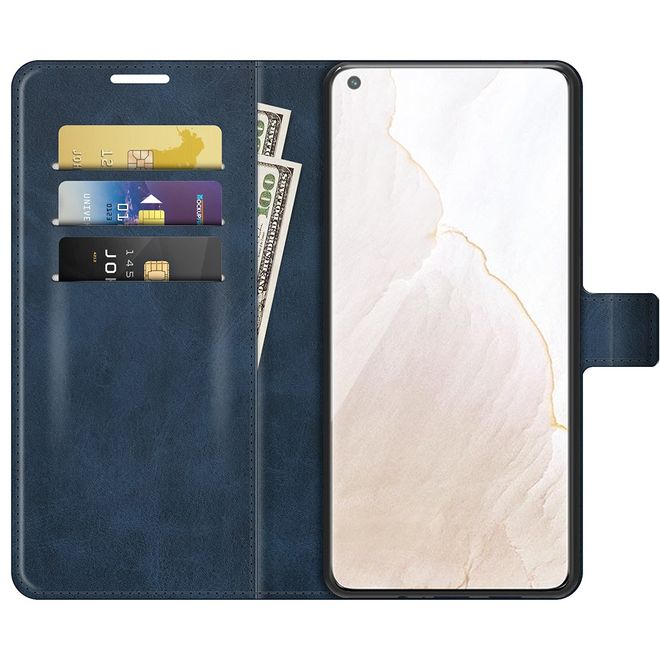 Realme GT Explorer Master Handy Hülle - Classic II Leder Bookcover Series - blau