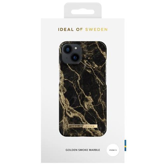 iDeal of Sweden - iPhone 13 Hülle - Printed Case - Golden Smoke Marble