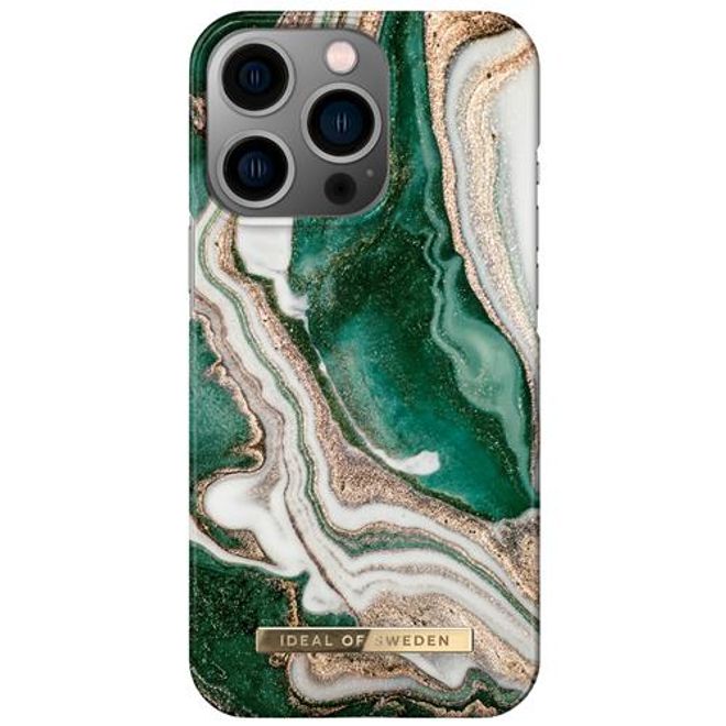 iDeal of Sweden - iPhone 13 Pro Hülle - Printed Case - Golden Jade Marble
