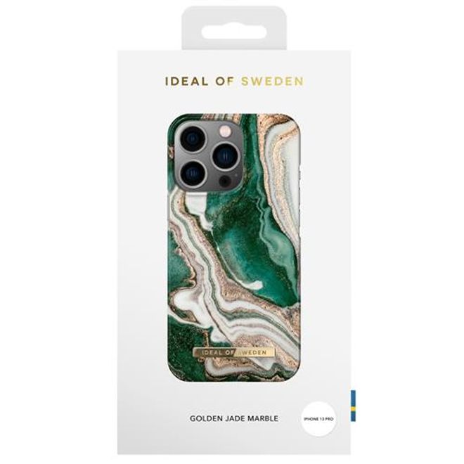 iDeal of Sweden - iPhone 13 Pro Hülle - Printed Case - Golden Jade Marble