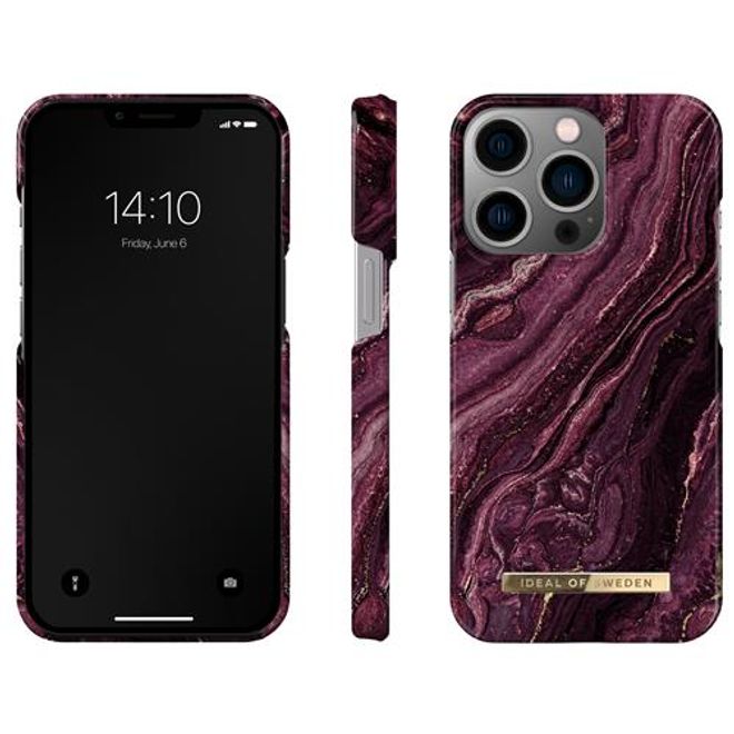 iDeal of Sweden - iPhone 13 Pro Hülle - Printed Case - Golden Plum