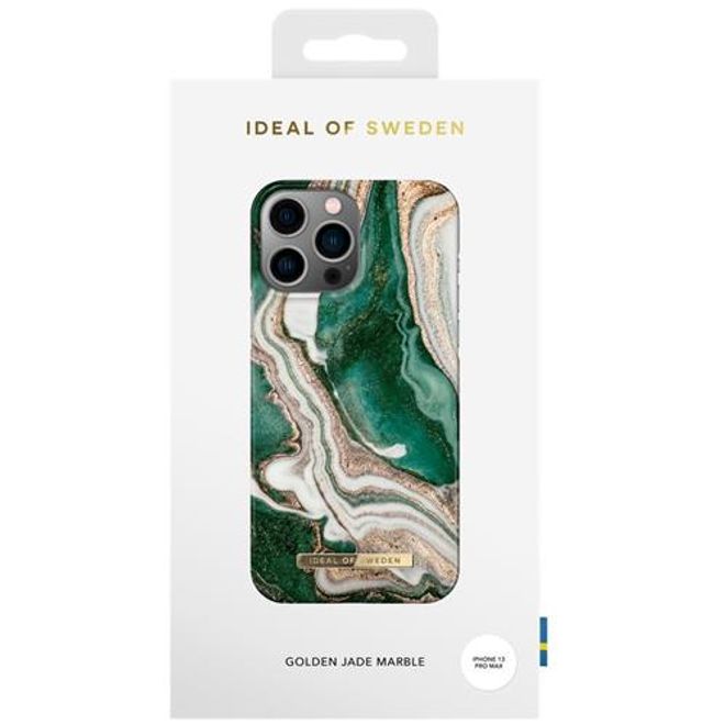 iDeal of Sweden - iPhone 13 Pro Max Hülle - Printed Case - Golden Jade Marble
