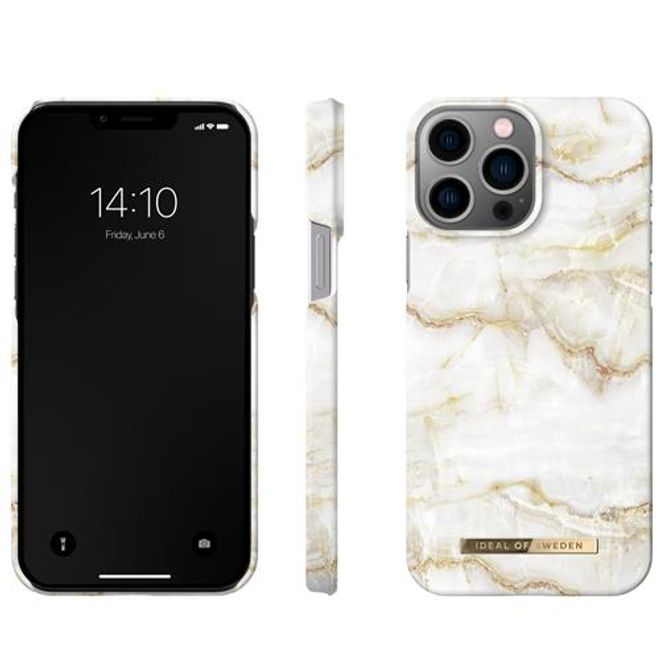 iDeal of Sweden - iPhone 13 Pro Max Hülle - Printed Case - Golden Pearl Marble