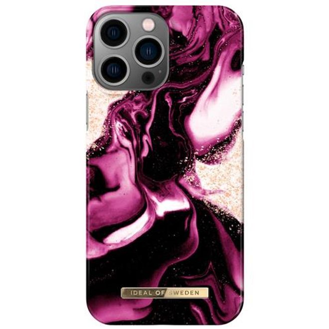 iDeal of Sweden - iPhone 13 Pro Max Hülle - Printed Case - Golden Ruby Marble