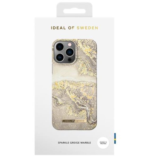 iDeal of Sweden - iPhone 13 Pro Max Hülle - Printed Case - Sparkle Greige Marble