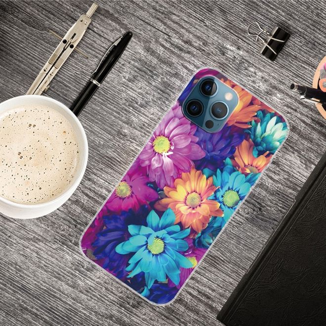 iPhone 13 Pro Phone Case - Softcase Image Plastic Series - Colored Flowers