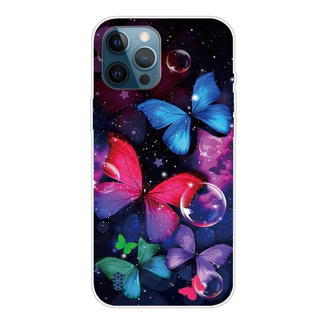 iPhone 13 Pro Phone Case - Softcase Image Plastic Series - Small Butterflies