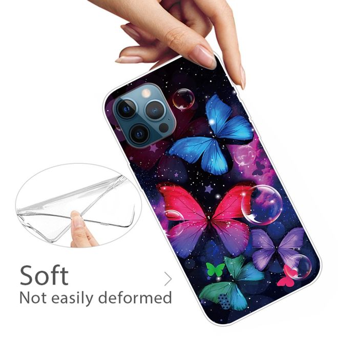 iPhone 13 Pro Phone Case - Softcase Image Plastic Series - Small Butterflies