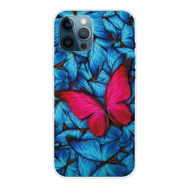 iPhone 13 Pro Phone Case - Softcase Image Plastic Series - Red Butterfly