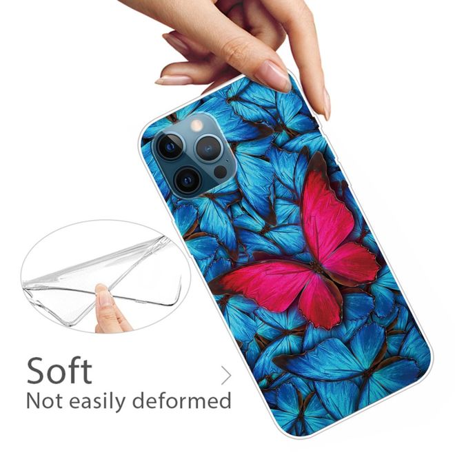 iPhone 13 Pro Phone Case - Softcase Image Plastic Series - Red Butterfly