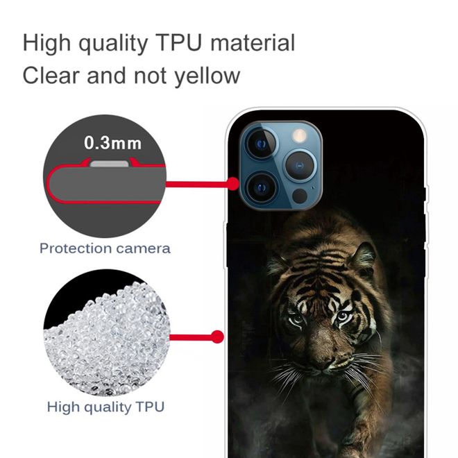 iPhone 13 Pro Phone Case - Softcase Image Plastic Series - Large Tiger
