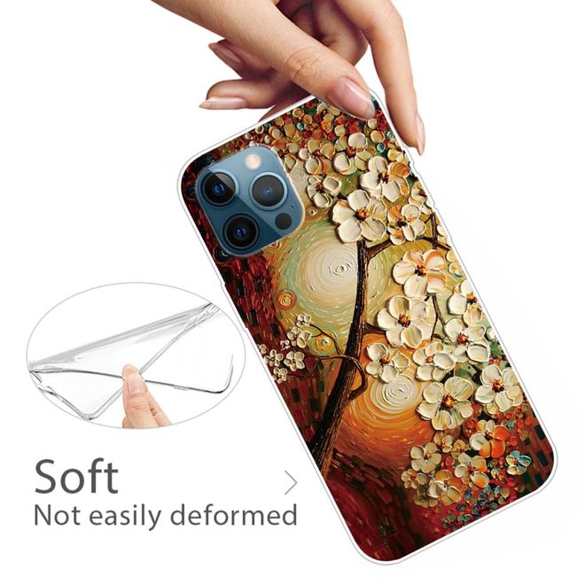 iPhone 13 Pro Max Handyhülle - Softcase Image Plastik Series - weisse Blumen