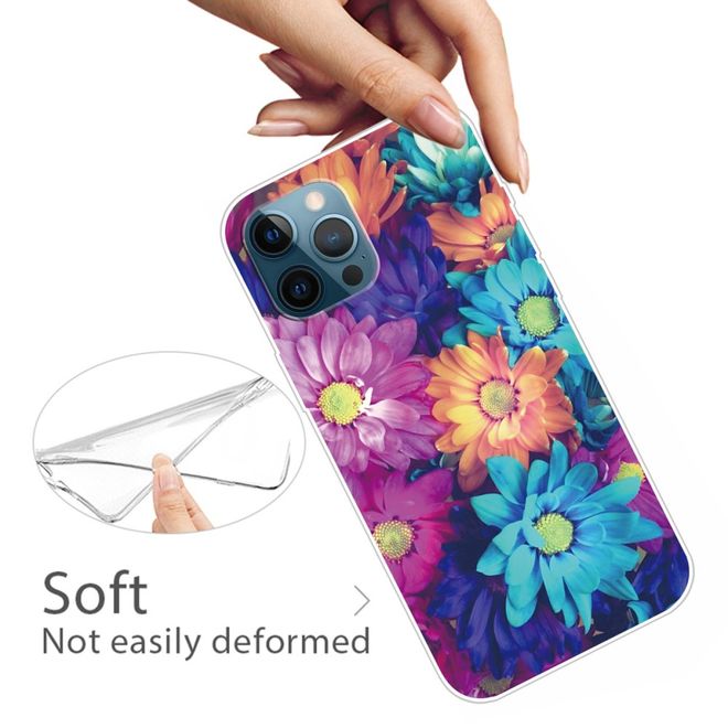 iPhone 13 Pro Max Handyhülle - Softcase Image Plastik Series - farbige Blumen