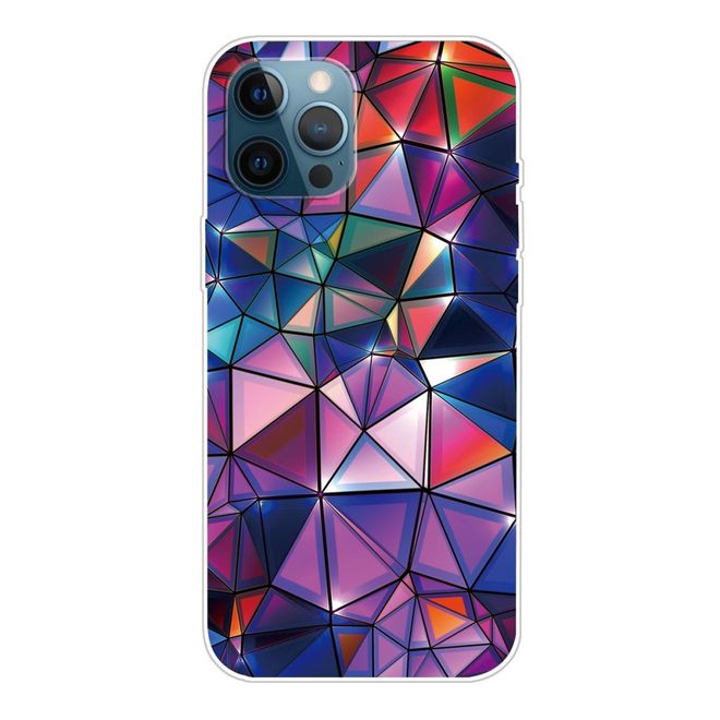 iPhone 13 Pro Max Handyhülle - Softcase Image Plastik Series - Diamantmuster