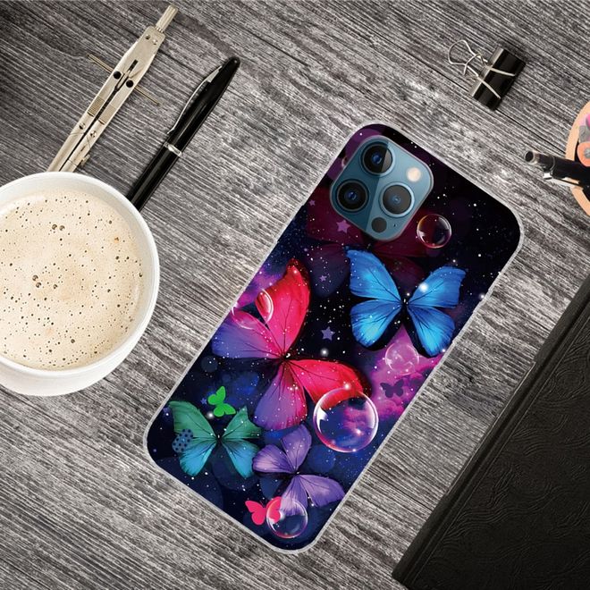 iPhone 13 Pro Max Handyhülle - Softcase Image Plastik Series - kleine Schmetterlinge