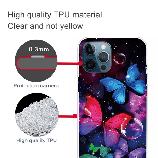 iPhone 13 Pro Max Handyhülle - Softcase Image Plastik Series - kleine Schmetterlinge