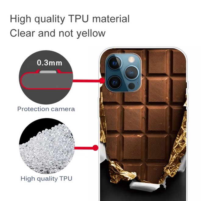 iPhone 13 Pro Max Handyhülle - Softcase Image Plastik Series - Schockolade