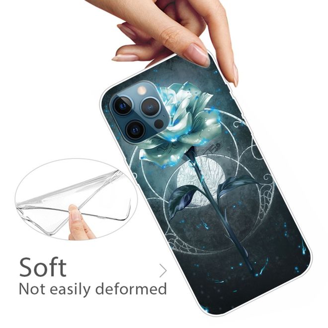 iPhone 13 Pro Max Handyhülle - Softcase Image Plastik Series - blaue Rose