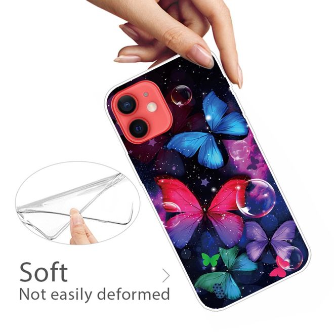 iPhone 13 mini Handyhülle - Softcase Image Plastik Series - kleine Schmetterlinge