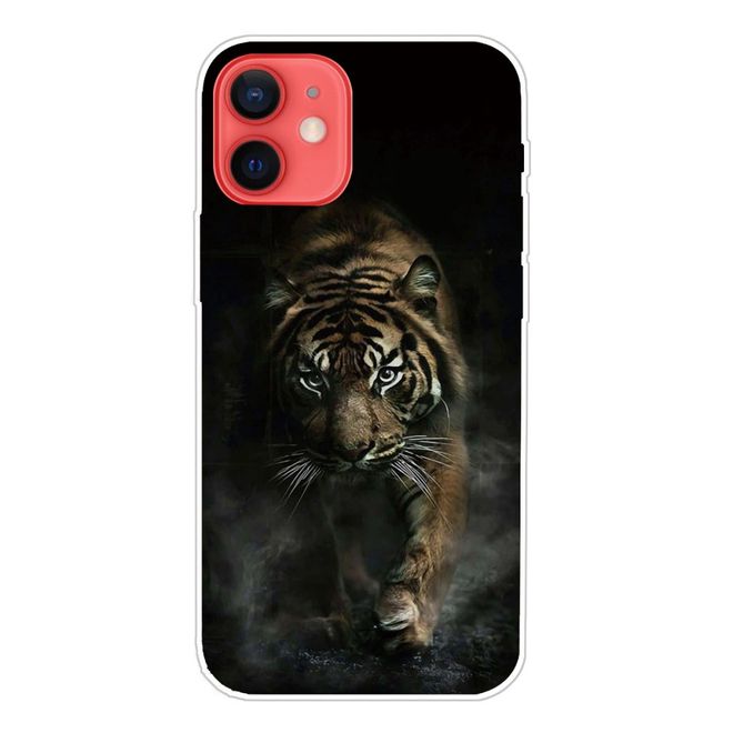 Coque pour iPhone 13 - Série Image Plastic - Grand modèle Tigre