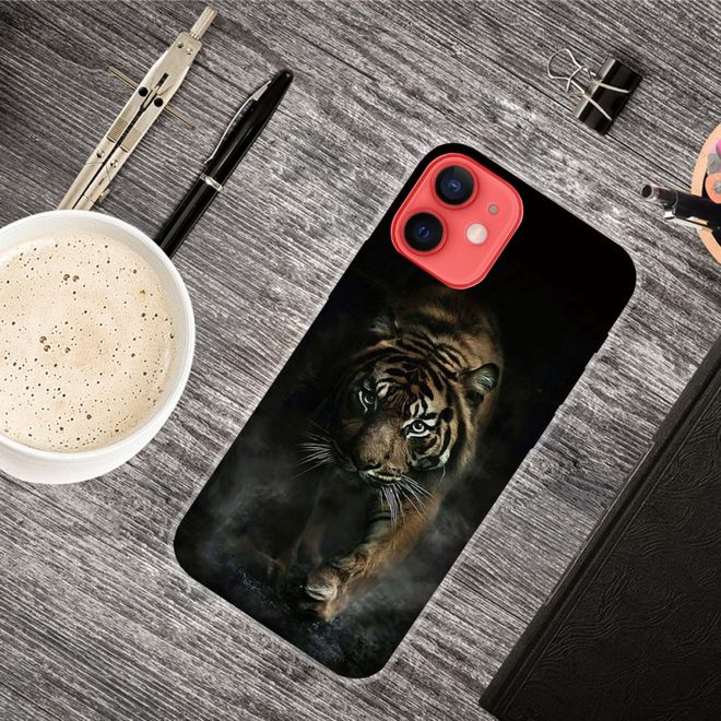 Coque pour iPhone 13 - Série Image Plastic - Grand modèle Tigre