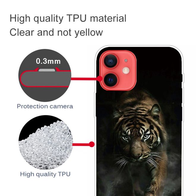 Coque pour iPhone 13 - Série Image Plastic - Grand modèle Tigre