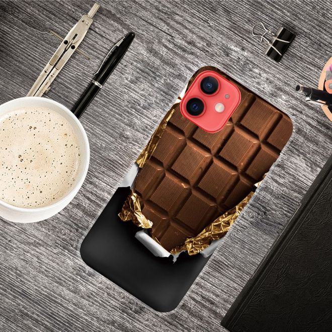 Coque pour iPhone 13 - Série Image Plastic - Chocolat