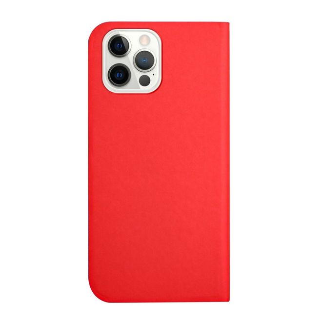 iPhone 13 Pro Hülle - dreifach faltbares Leder Bookcover - rot