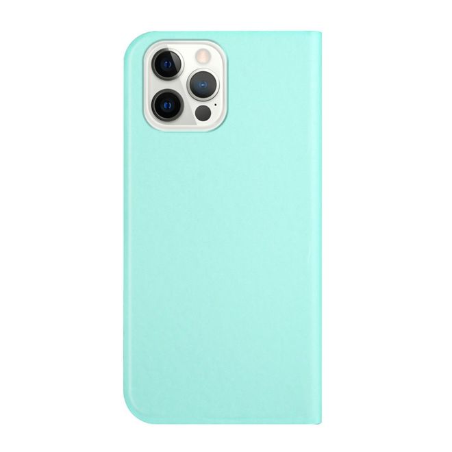 iPhone 13 Pro Max Case - Tri-fold Leather Book Cover - Light Green