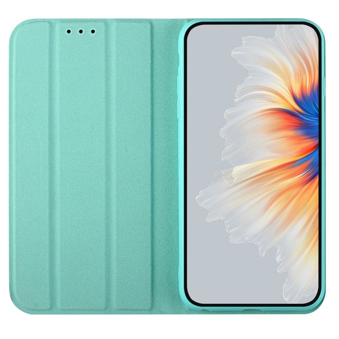 iPhone 13 Pro Max Case - Tri-fold Leather Book Cover - Light Green