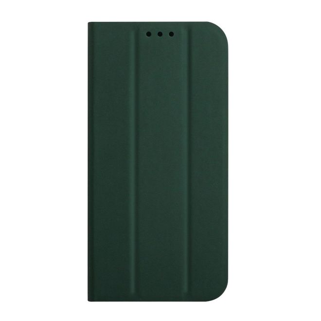 iPhone 13 Pro Max Case - Tri-fold Leather Book Cover - Dark Green