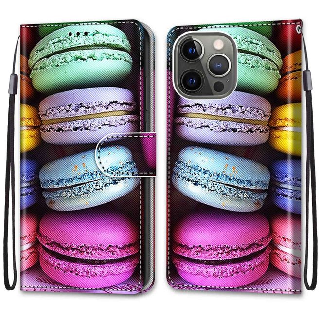 iPhone 13 Pro Max Phone Case - Leather Book Cover Image Series - Candy