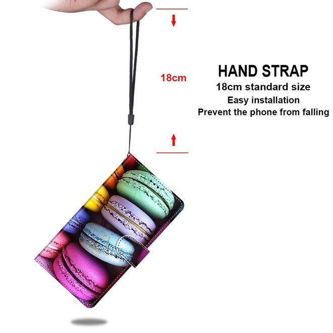 iPhone 13 Pro Max Phone Case - Leather Book Cover Image Series - Candy