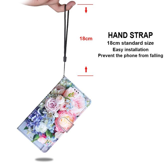 Étui pour iPhone 13 Pro Max - Collection Couverture Livre en Cuir - Bouquet de Fleurs