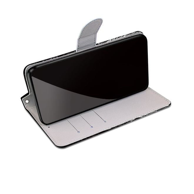 Étui pour iPhone 13 Pro Max - Collection Couverture Livre en Cuir - Lion