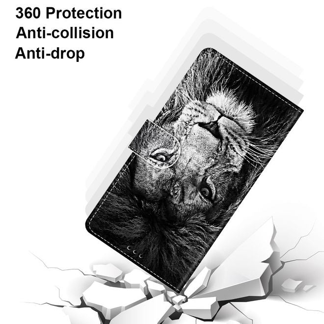 Étui pour iPhone 13 Pro Max - Collection Couverture Livre en Cuir - Lion