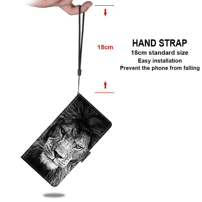 Étui pour iPhone 13 Pro Max - Collection Couverture Livre en Cuir - Lion