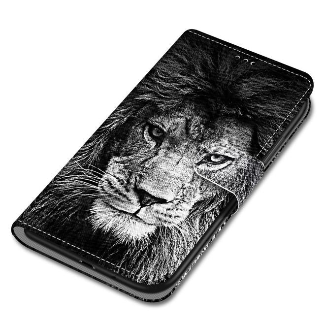 Étui pour iPhone 13 Pro Max - Collection Couverture Livre en Cuir - Lion