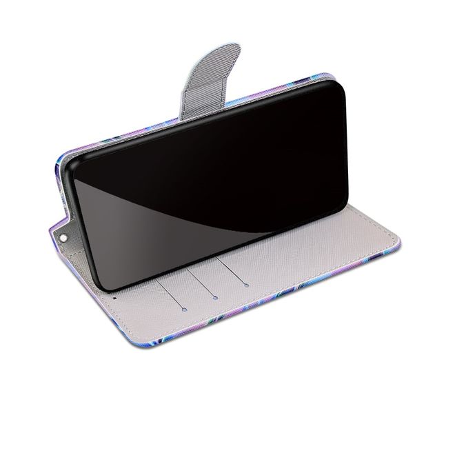 iPhone 13 Pro Max Handy Hülle - Leder Bookcover Image Series - Wellen