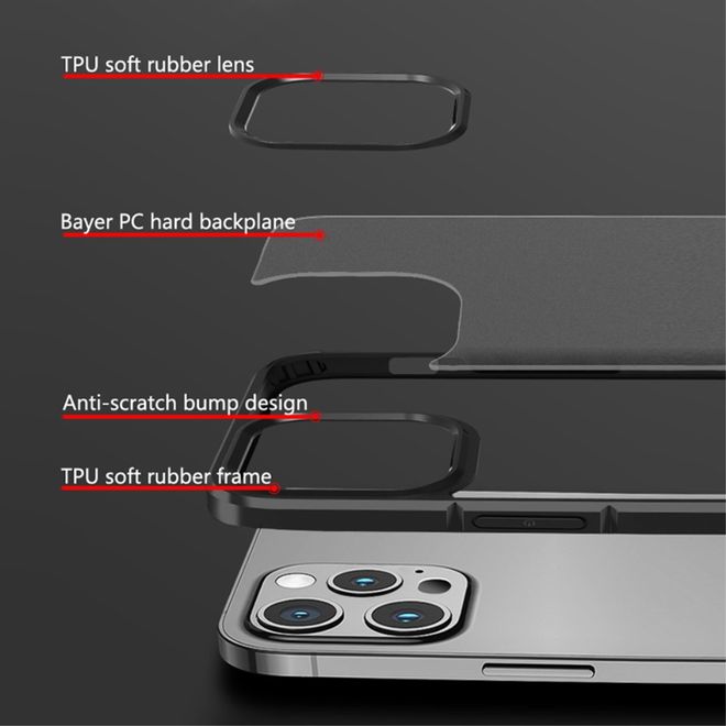X-Level - iPhone 13 Pro Max Hülle - Robustes Plastik Case - Antioxidans Series - transparent