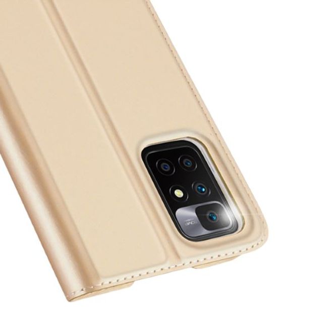 Dux Ducis - Xiaomi Redmi 10 Hülle - Handy Bookcover - Skin Pro Series - gold