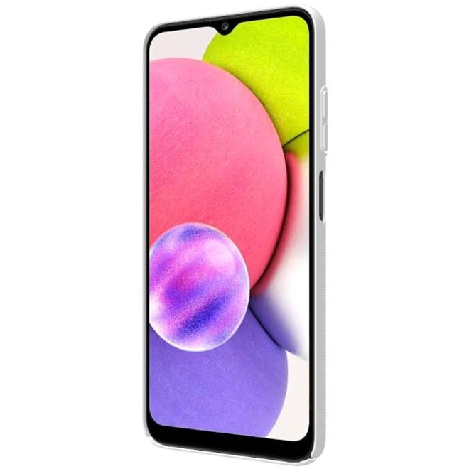 Nillkin - Samsung Galaxy A03s Hülle - Plastik Case - Super Frosted Shield Series - weiss