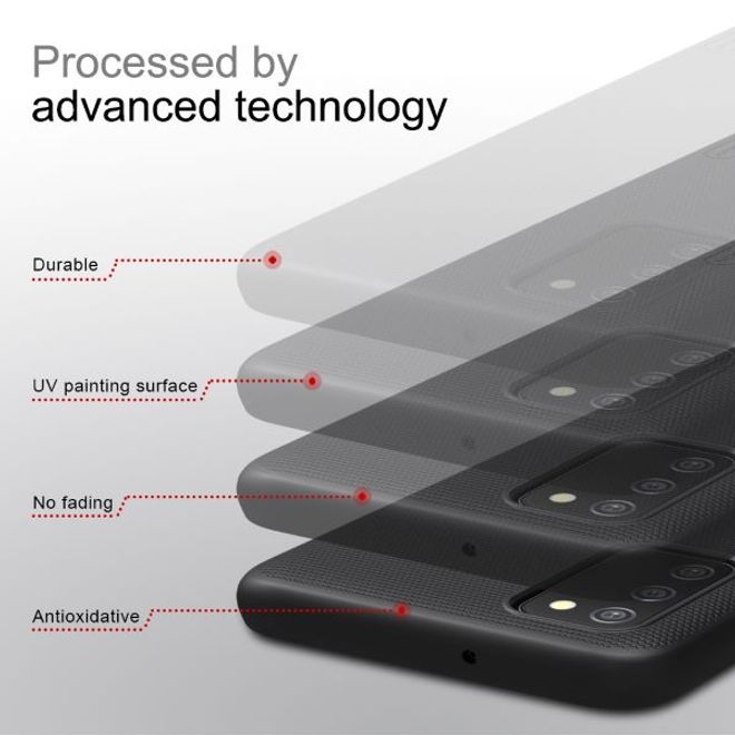 Nillkin - Samsung Galaxy A03s Hülle - Plastik Case - Super Frosted Shield Series - weiss