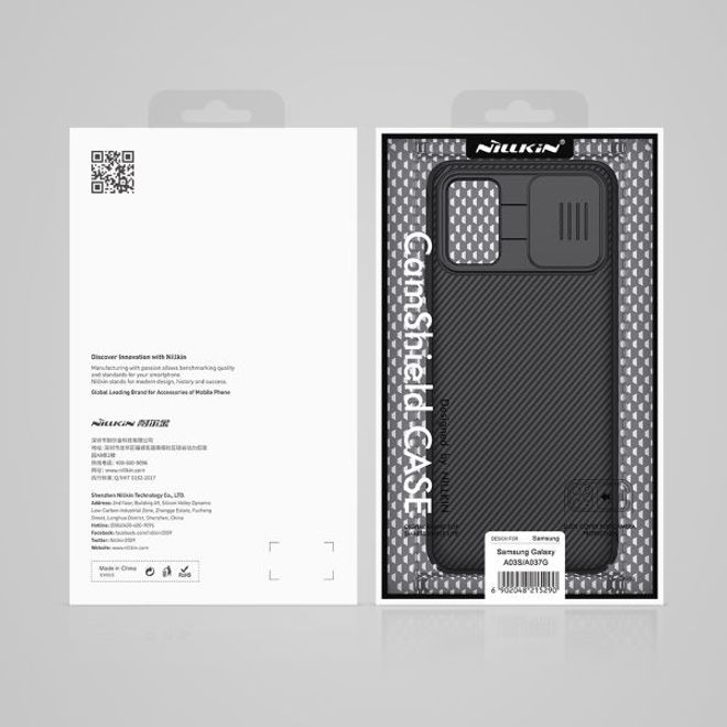 Nillkin - Samsung Galaxy A03s Hülle - Plastik Hardcase - CamShield Series - blau