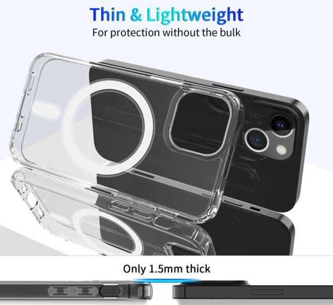 iPhone 13 Clear Case (PC/TPU) - MagSafe Series Case - Transparent
