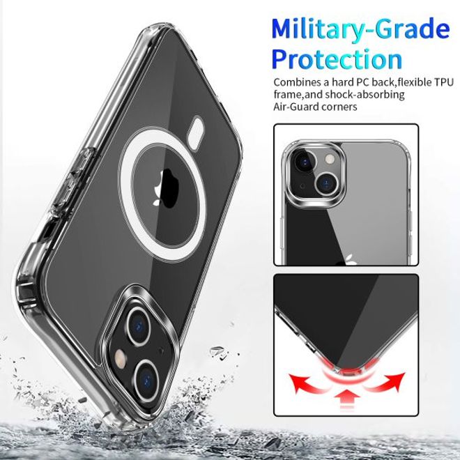 iPhone 13 Clear Case (PC/TPU) - MagSafe Series Case - Transparent