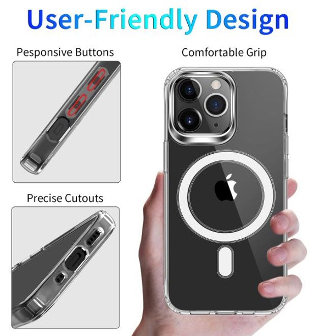 iPhone 13 Pro Max Clear Case (PC/TPU) - MagSafe Series Hülle - transparent
