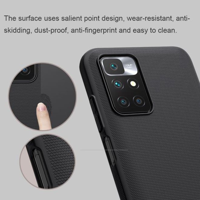 Nillkin - Xiaomi Redmi 10 Hülle - Plastik Case - Super Frosted Shield Series - schwarz