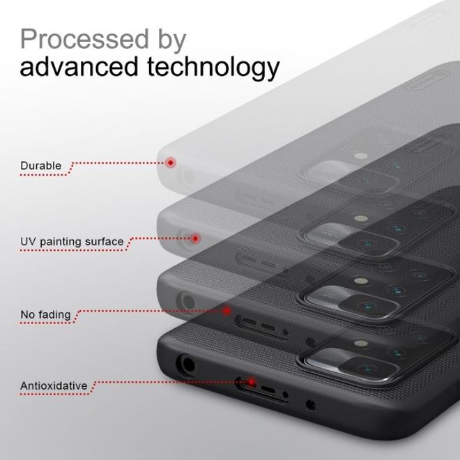 Nillkin - Xiaomi Redmi 10 Hülle - Plastik Case - Super Frosted Shield Series - schwarz